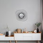 Wallity WM-015 Espejo Decorativo Metal Negro 69 x 8 x 60 cm